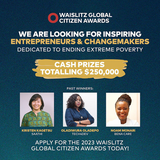 Applications for the 2023 Waislitz Global Citizen Awards