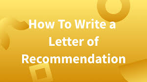 Recommendation letter sample doc